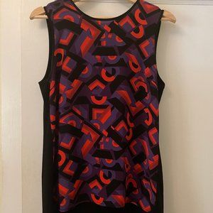 Lovely, patterned, sleeveless blouse, Vince Camuto